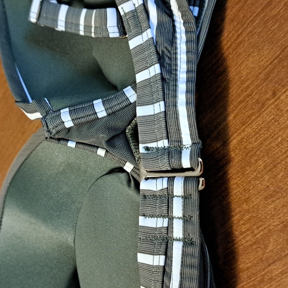 Sea Level Swim Australia Striped Grey and White Women's Bra - Picture 7 of 7